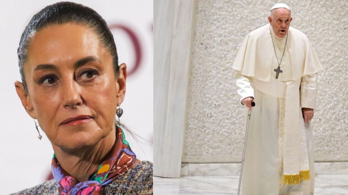 Claudia Sheinbaum le deseó, en su cuenta de X, pronta recuperación al papa Francisco, quien se encuentra en estado crítico de salud.