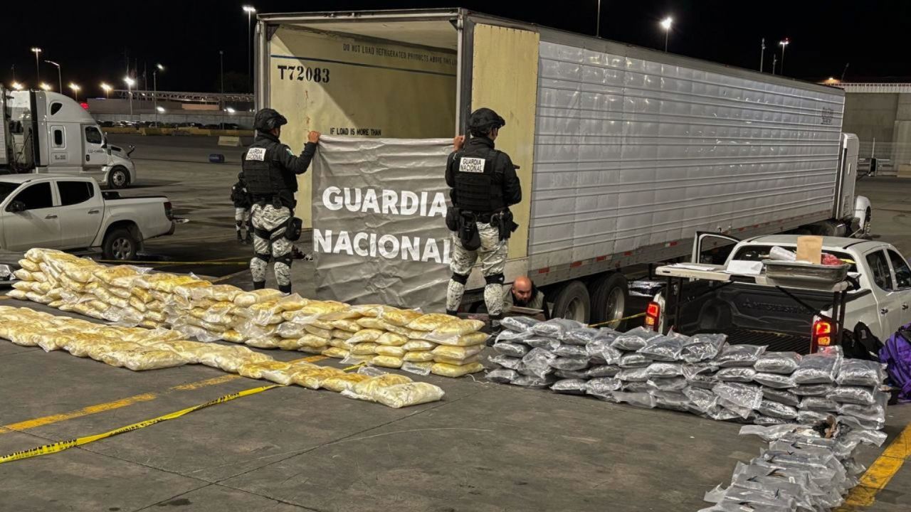 En 12 días, aseguradas 9.9 toneladas de metanfetamina en la frontera.