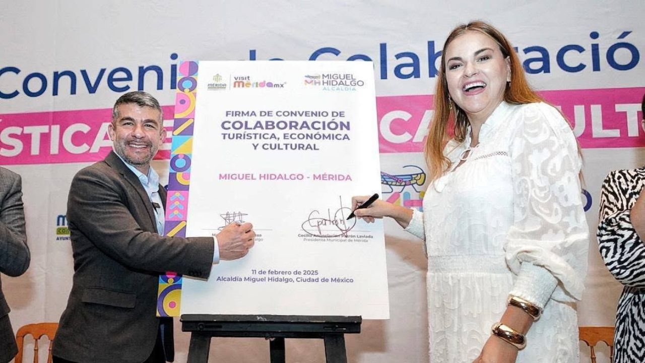 Firman convenio Mérida y alcaldía de Miguel Hidalgo para fortalecer turismo