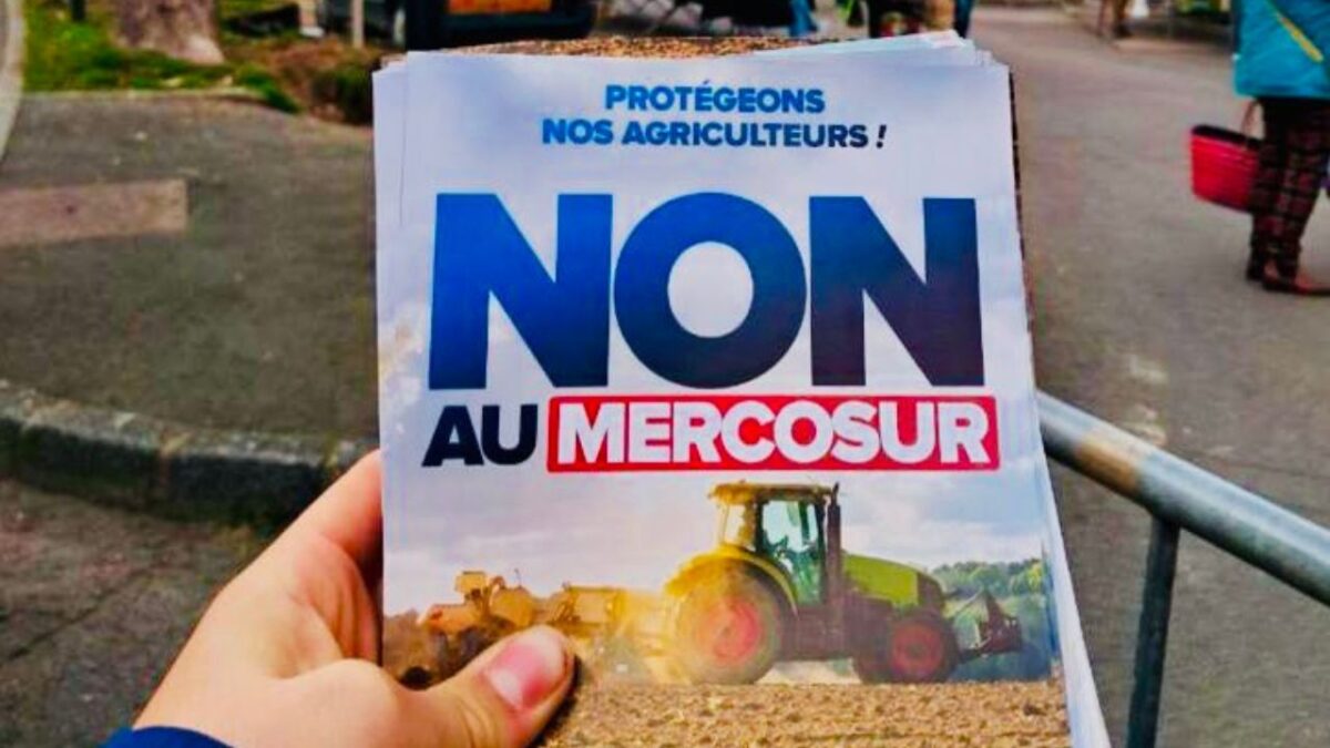 Francia, que lidera los países europeos que se oponen al Mercosur, lo considera “inaceptable”.