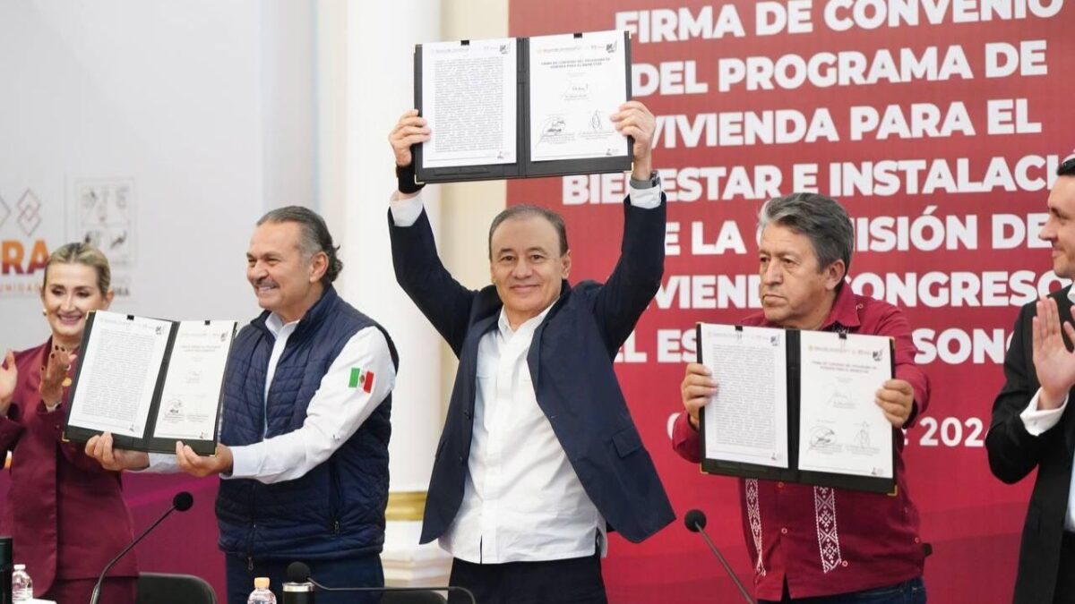 Alfonso Durazo destacó que con la coordinación con el Gobierno Federal las familias Sonorenses tienen más acceso a créditos de vivienda.