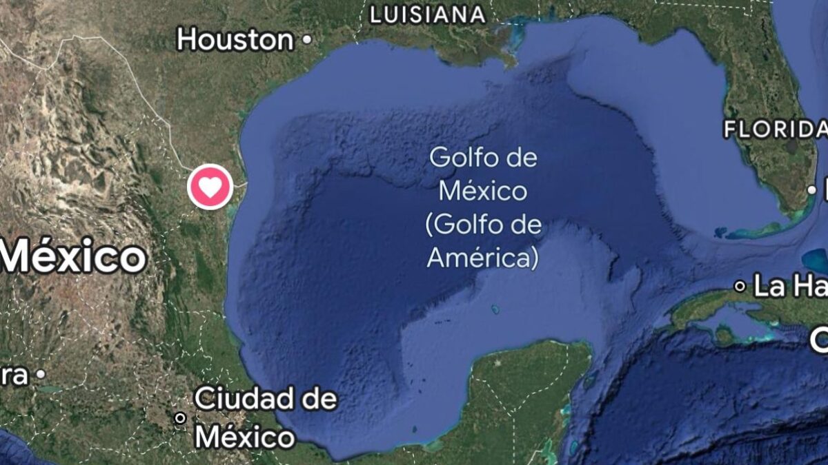 Google actualiza nombre del Golfo de México a 'Golfo de América'