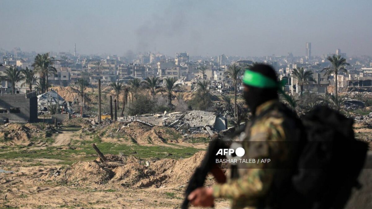 Guardia Fronterizo en la Franja de Gaza.