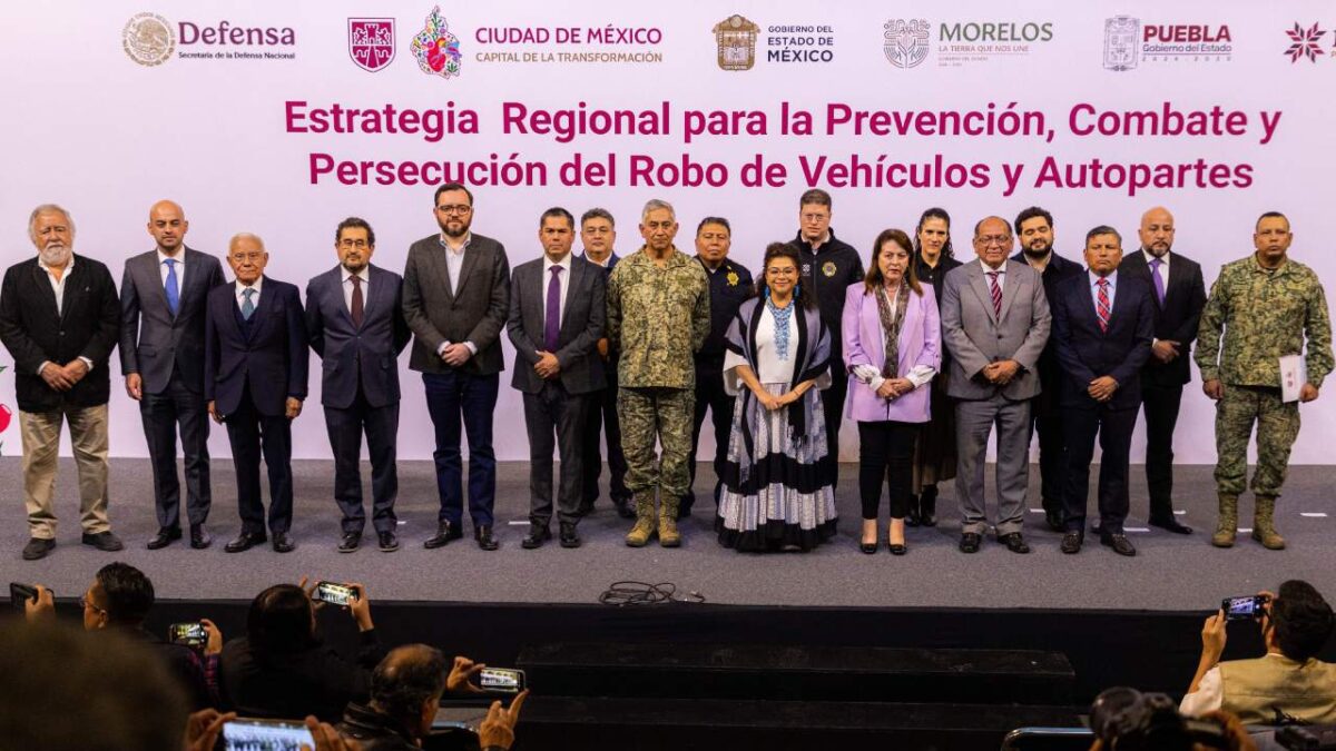 Clara Brugada anunció la instalación del Gabinete Metropolitano de Control y Protección de Vehículos.