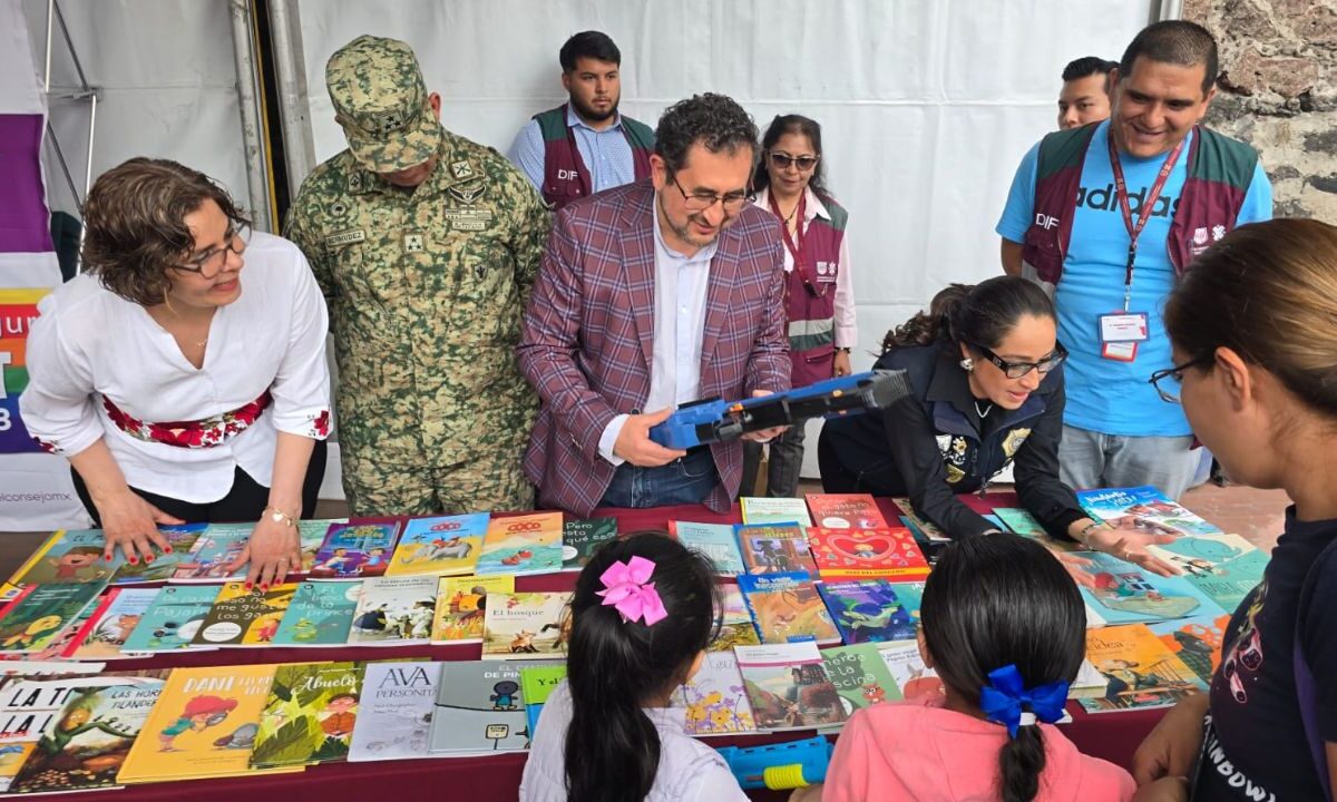 El programa “Sí al Desarme, Sí a la Paz” está a un costado del Templo de San Hipólito, en la alcaldía Cuauhtémoc.