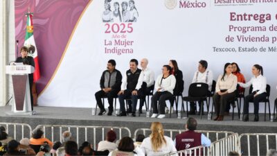 La presidenta Claudia Sheinbaum y la gobernadora Delfina Gómez impulsan el Plan Maestro.