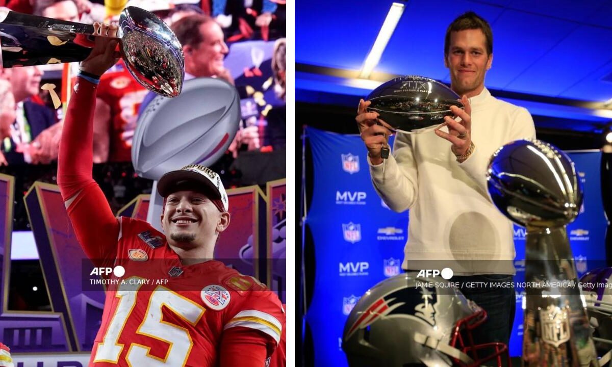 Patrick Mahomes de Kansas City y Tom Brady, actual jugador de Tampa Bay, entre los últimos MVPs de la NFL.