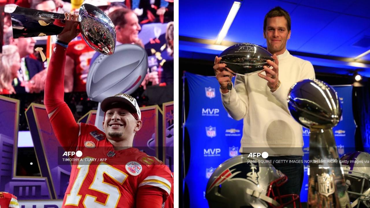 Patrick Mahomes de Kansas City y Tom Brady, actual jugador de Tampa Bay, entre los últimos MVPs de la NFL.