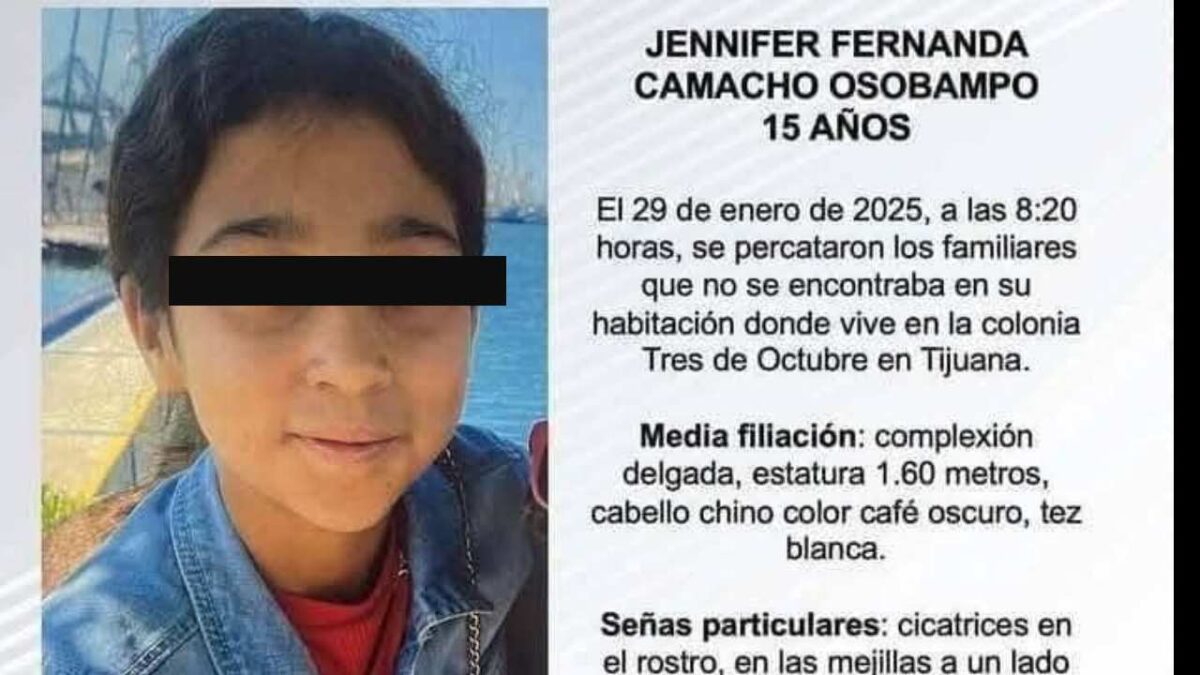 La joven Jennifer, desaparecida en Baja California, habría sido localizada en el estado de Puebla.