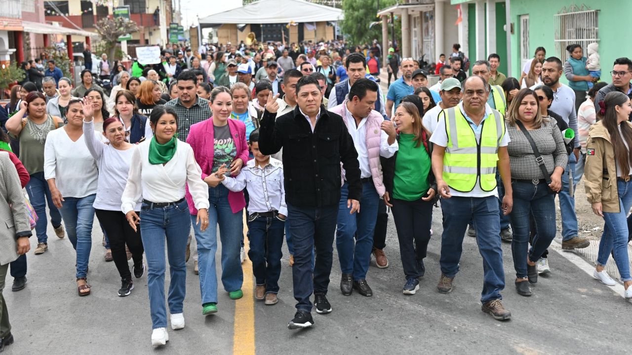 El Gobernador de San Luis Potosí, Ricardo Gallardo, entregó el camino Maravillas-Estanzuela y arrancó la segunda etapa.