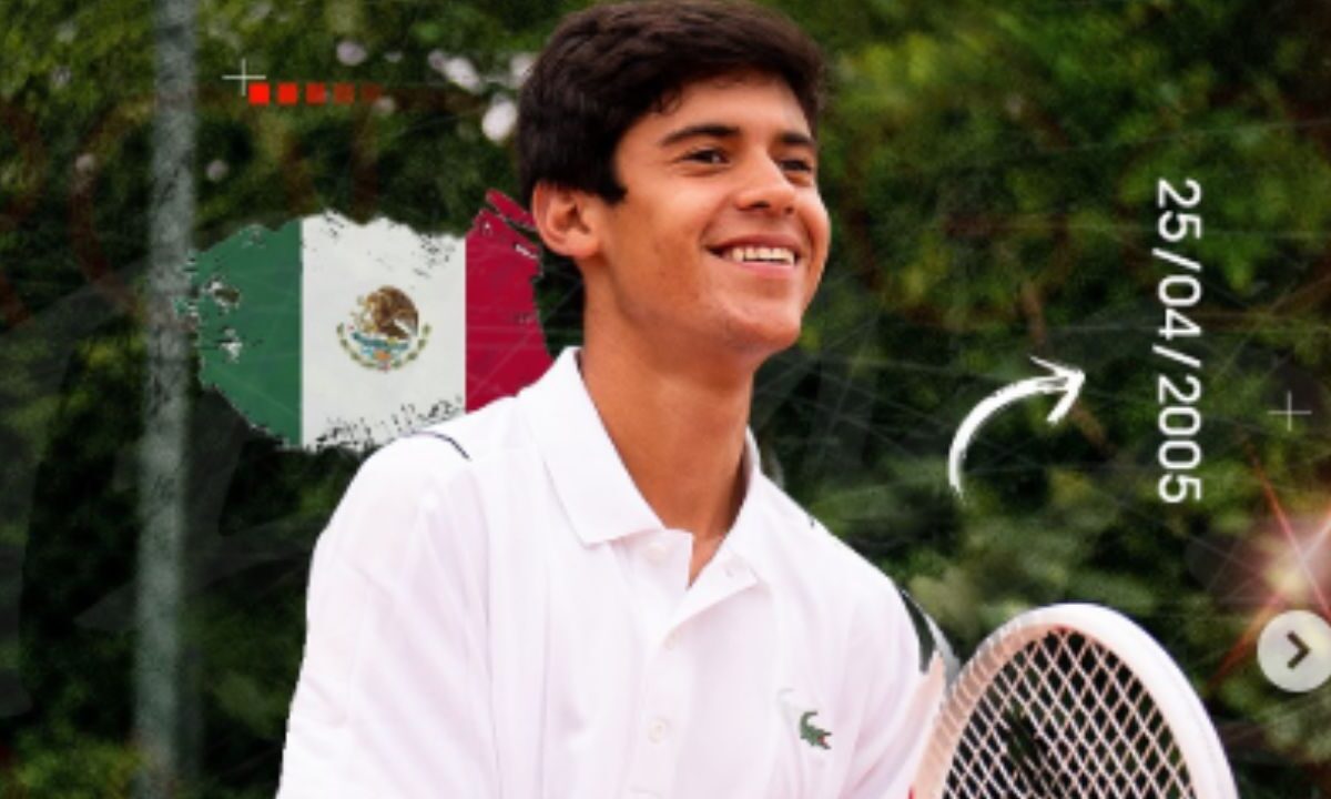 El es Rodrigo Pacheco joven promesa del tenis mexicano