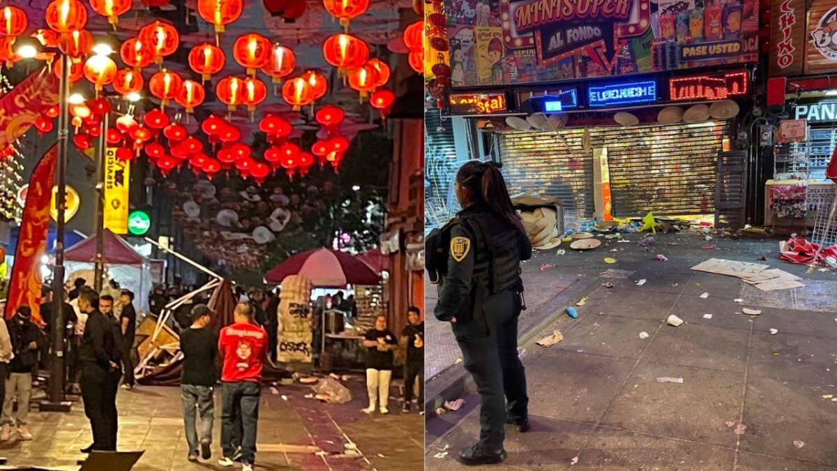 Una pelea campal entre comerciantes interrumpió los festejos por el Año de la Serpiente de Madera en el Barrio Chino de la CDMX.