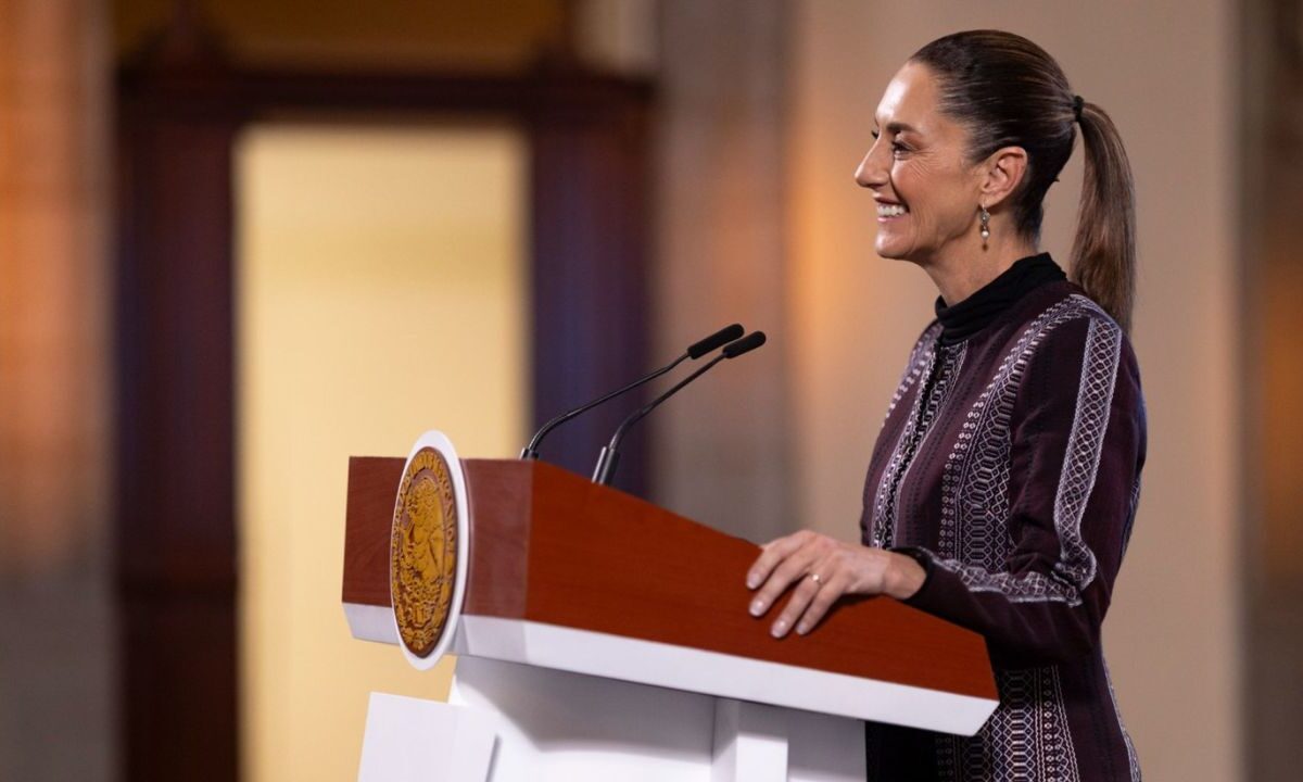 La presidenta Claudia Sheinbaum en conferencia de prensa