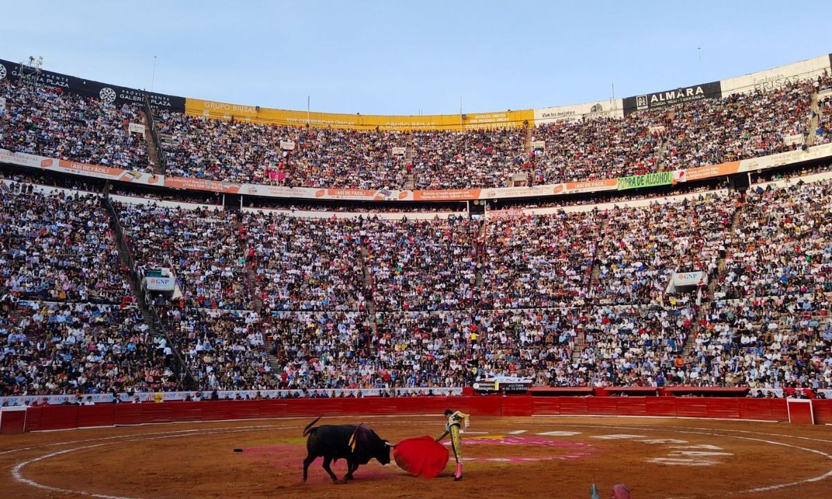 Corridas de toros en la Monumental Plaza de Toros México.