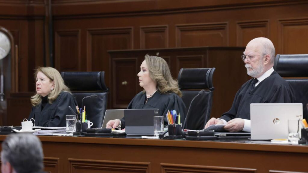 La ministra Yasmín Esquivel durante una sesión de la Suprema Corte de Justicia de la Nación (SCJN).