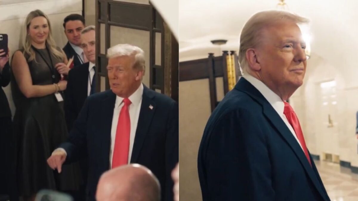 Donald Trump sorprendió con su primer tour en la Casa Blanca desde el inicio de su segundo mandato.