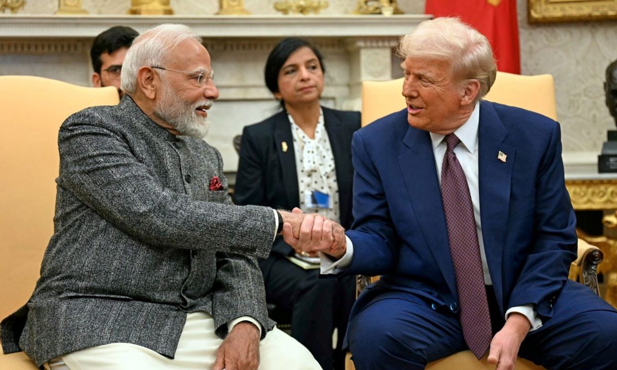 El presidente de Estados Unidos, Donald Trump, y el primer ministro de India, Narendra Modi, sostuvieron una reunión en la Casa Blanca.