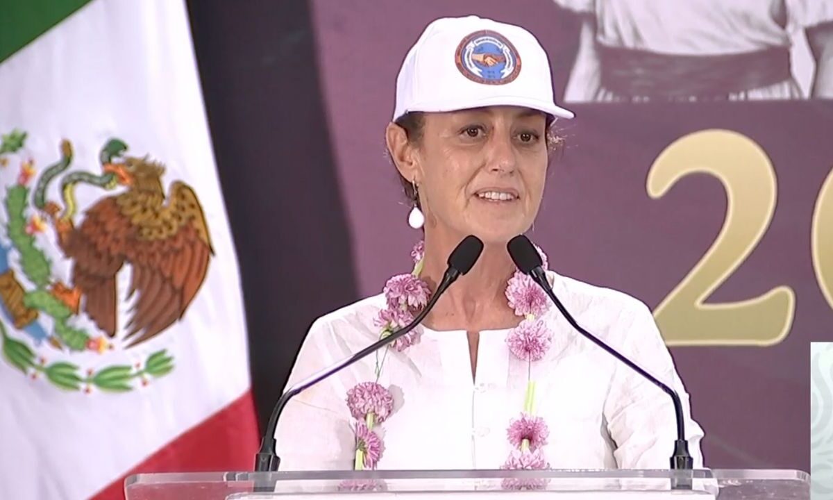 Claudia Sheinbaum señaló que Veracruz es “amor, convicción y transformación” en su visita a Gutierrez Zamora en el puerto.