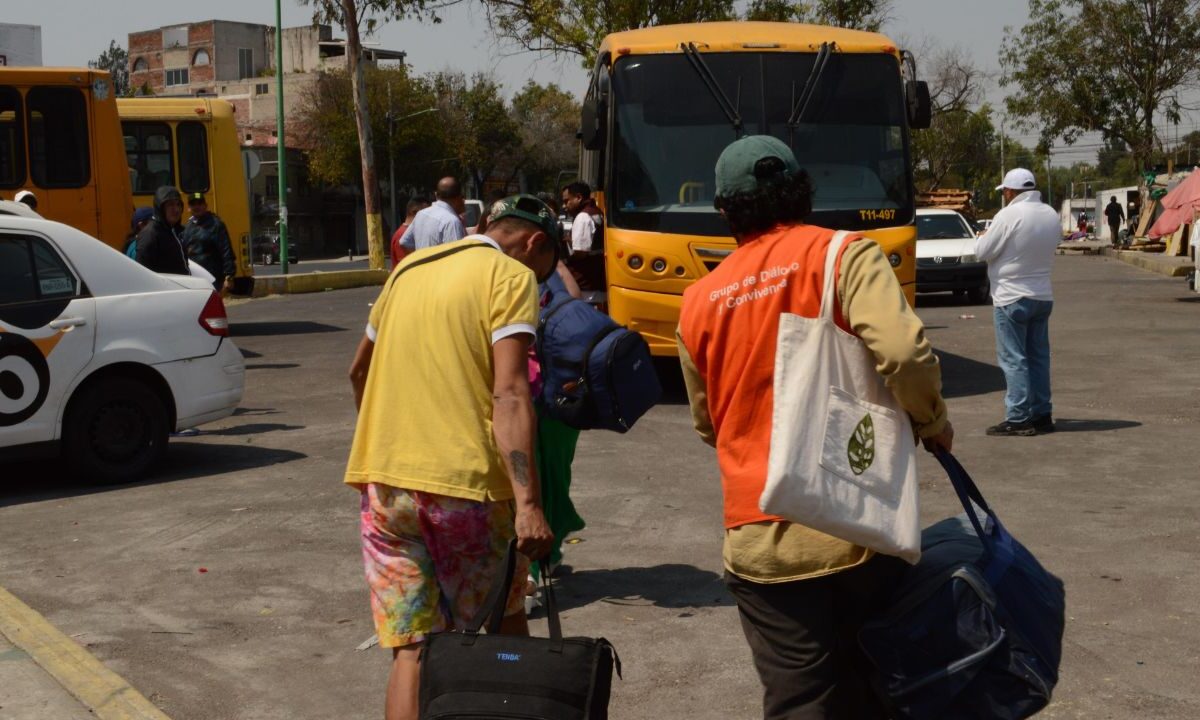 El grupo de personas en situación de tránsito habitaba en un campamento localizado en la alcaldía Gustavo A. Madero