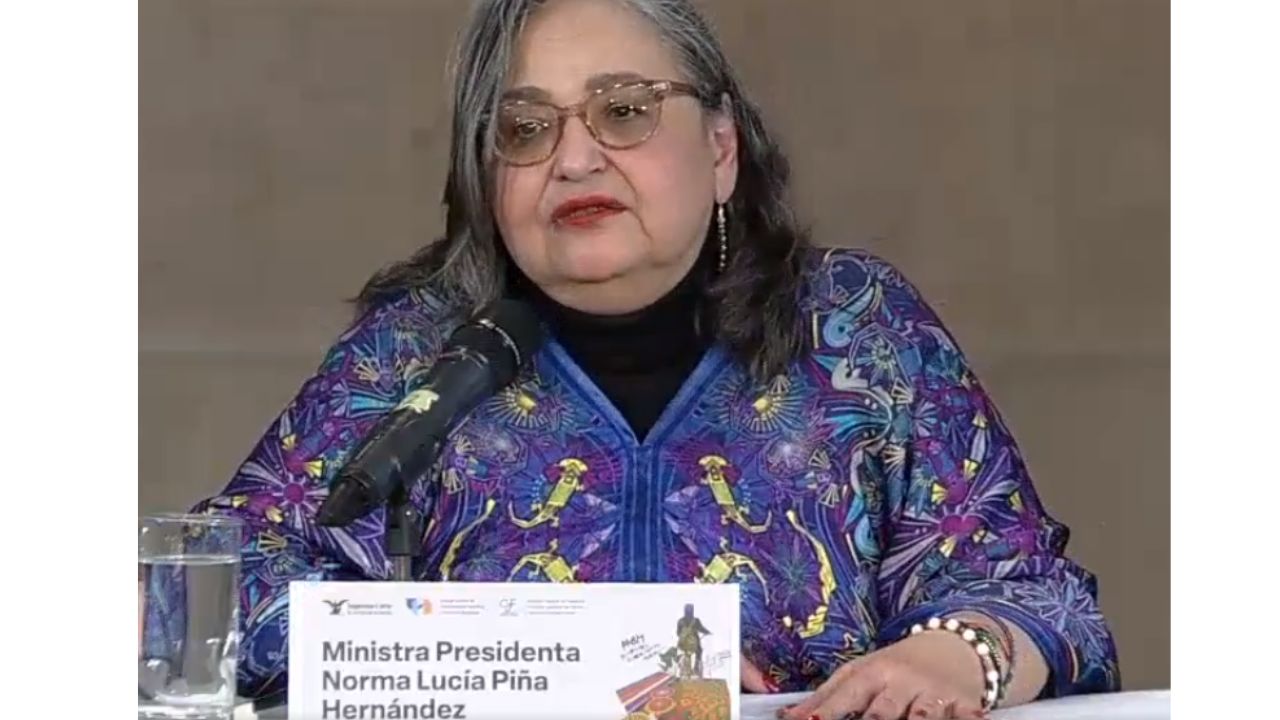 Norma Piña durante evento conmemorativo por el Día Internacional de las Mujeres