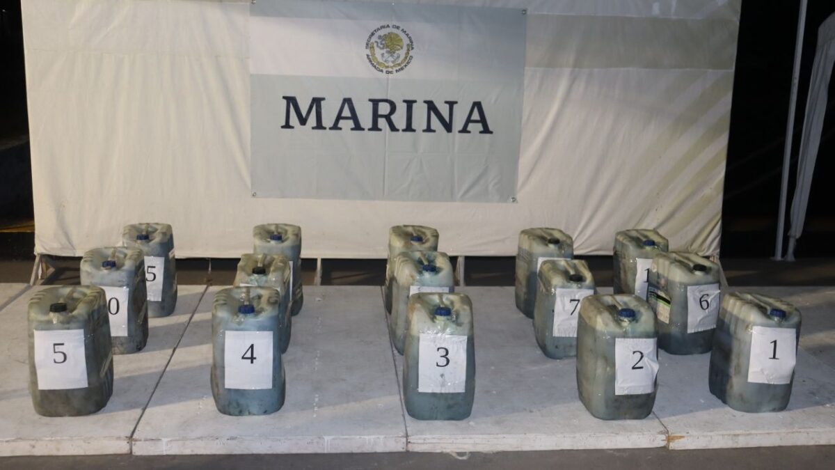 Asegura Marina 750 litros de hidrocarburo en Chiapas