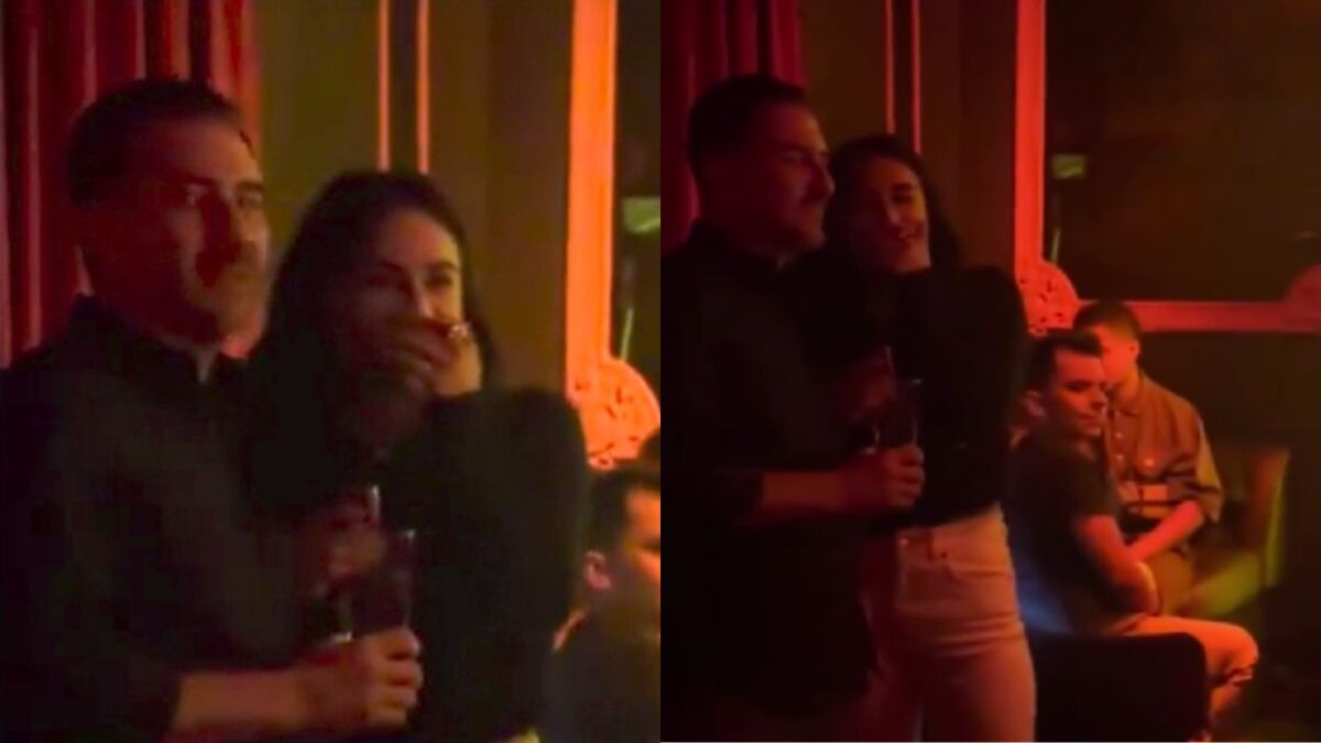 Miguel Ángel Yunes Márquez quedó captado en video en un centro nocturno acompañado de una mujer.