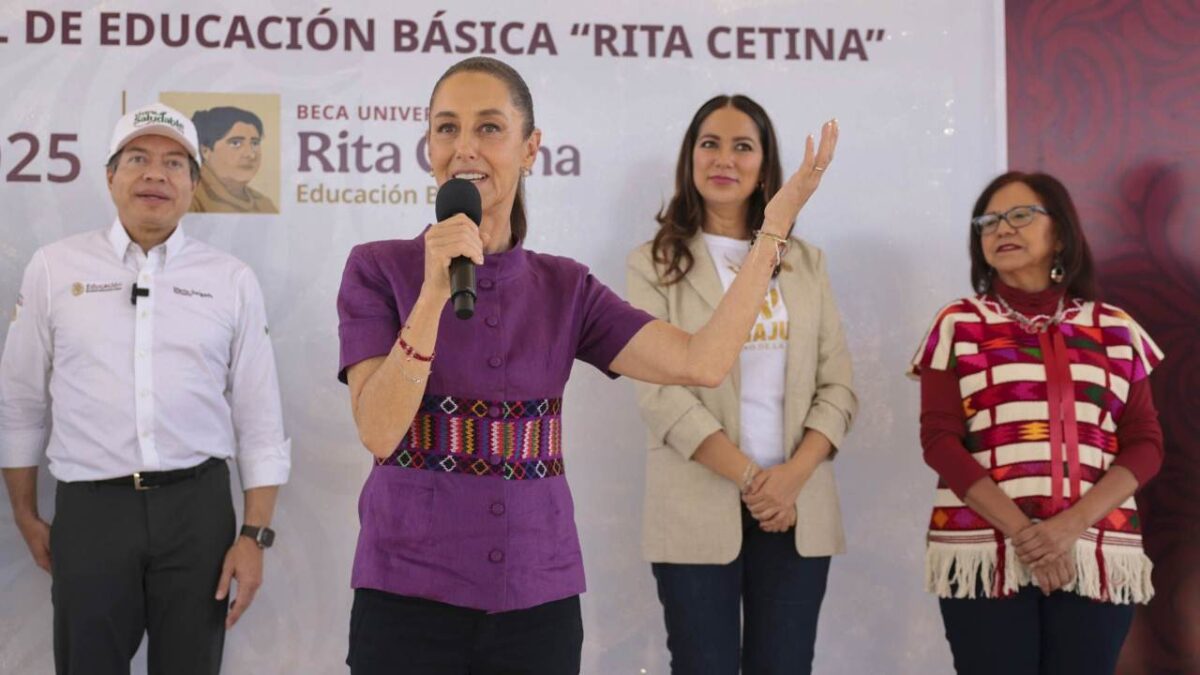 Sheinbaum defendió a la gobernadora de Guanajuato, luego de que la abuchearon.