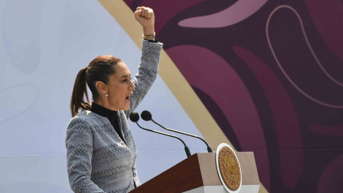 asamblea informativa de Claudia Sheinbaum acerca de los aranceles