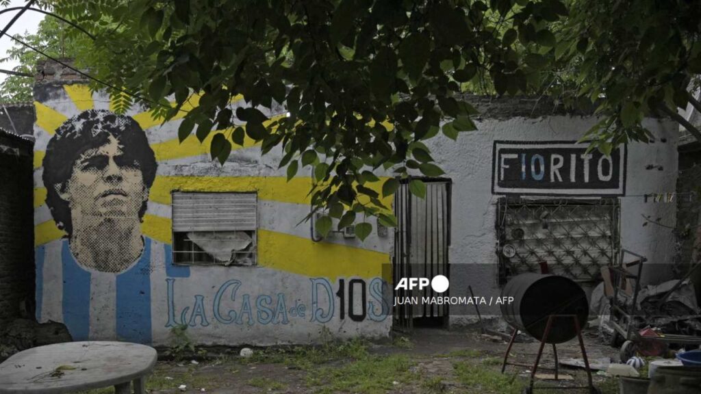 Casa donde vivió  Diego Armando Maradona en Argentina.