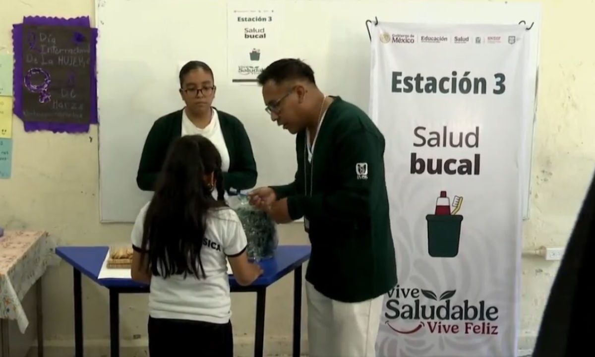 De acuerdo con Brugada, las escuelas públicas de la Ciudad de México sumarán esfuerzos a la estrategia federal “Vive Saludable, Vive Feliz”.