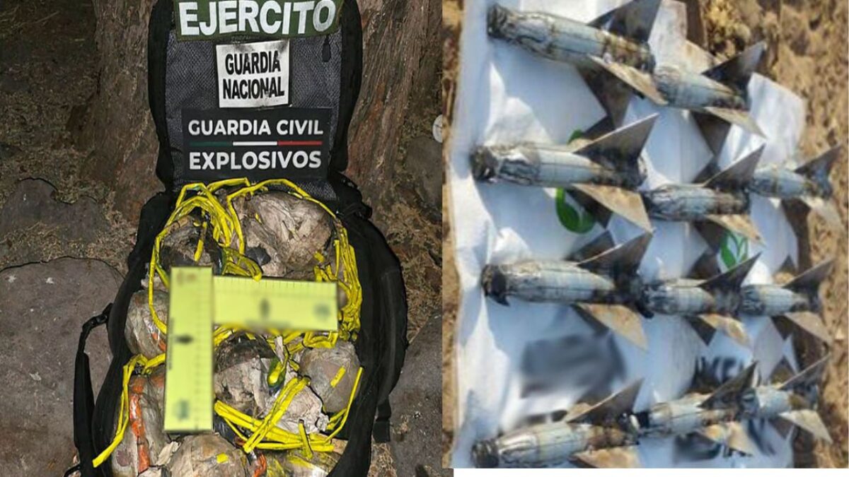 Elementos de la Defensa, Marina, Policías y Fiscalías estatales aseguraron explosivos artesanales en los estados de Michoacán y Colima.