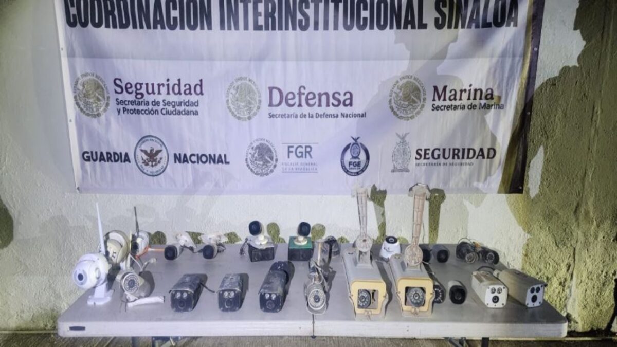 117 narco cámaras retiradas en Sinaloa