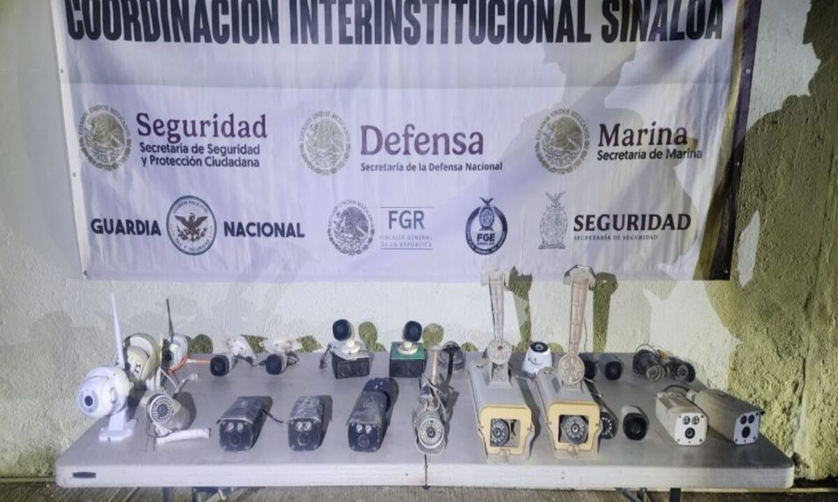 117 narco cámaras retiradas en Sinaloa