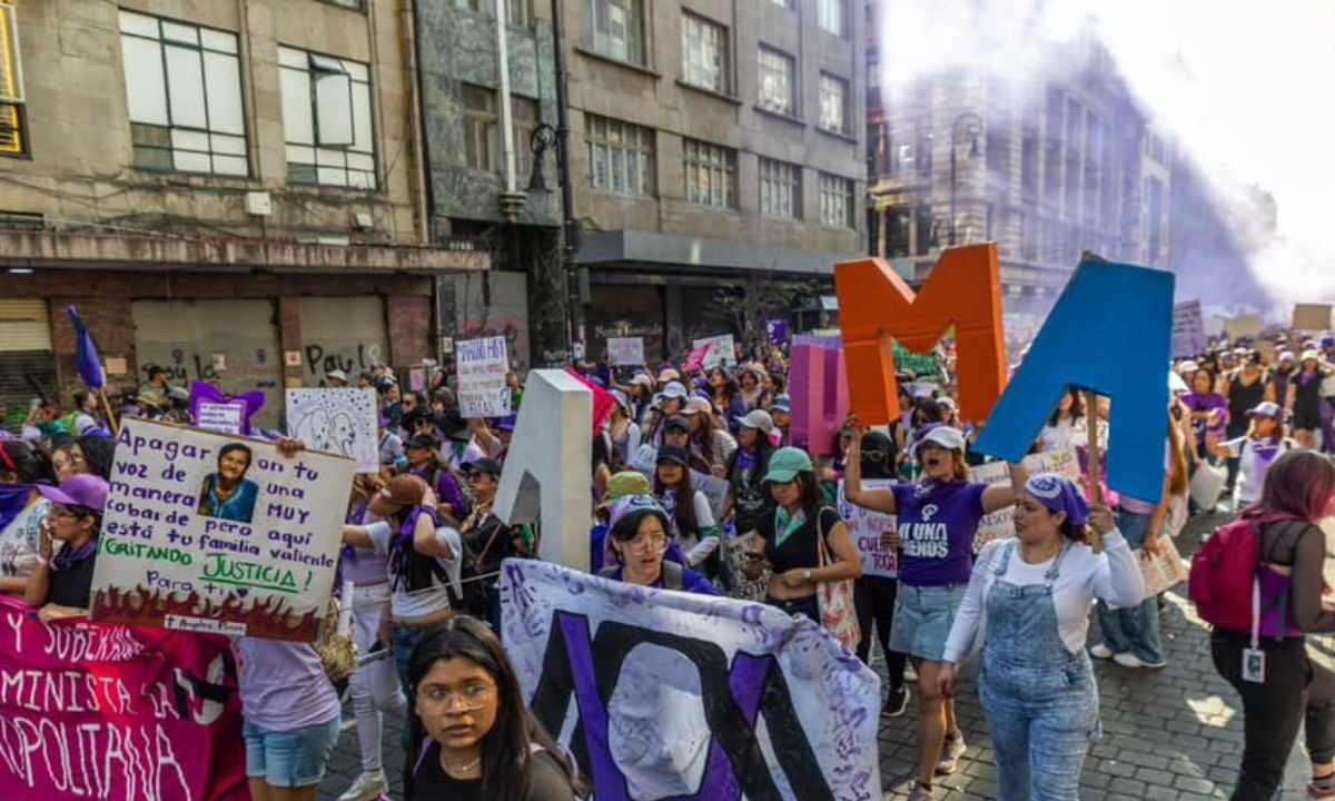 Marcha del 8M en el Zocalo