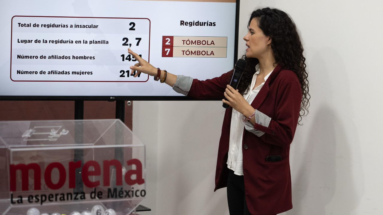 Luisa María Alcalde, presidenta nacional de Morena, dijo que la insaculación es el proceso más democrático para elegir a sus candidatos en Veracruz.