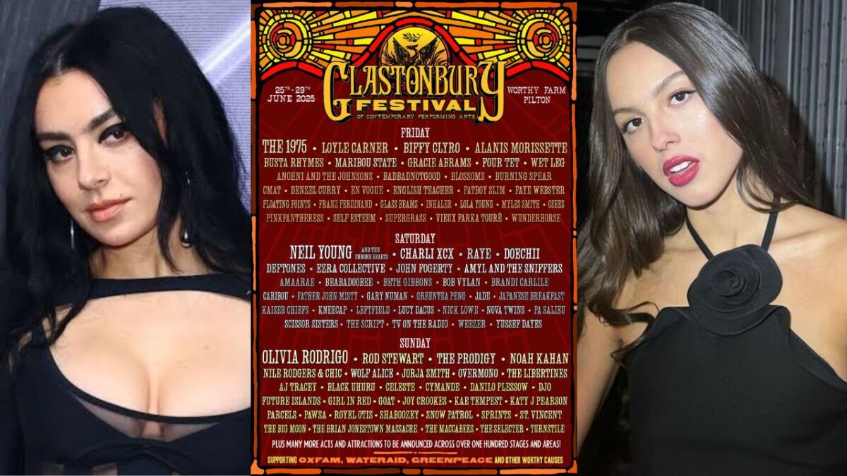 Olivia Rodrigo y Charli XCX encabezan el cartel de Glastonbury 2025