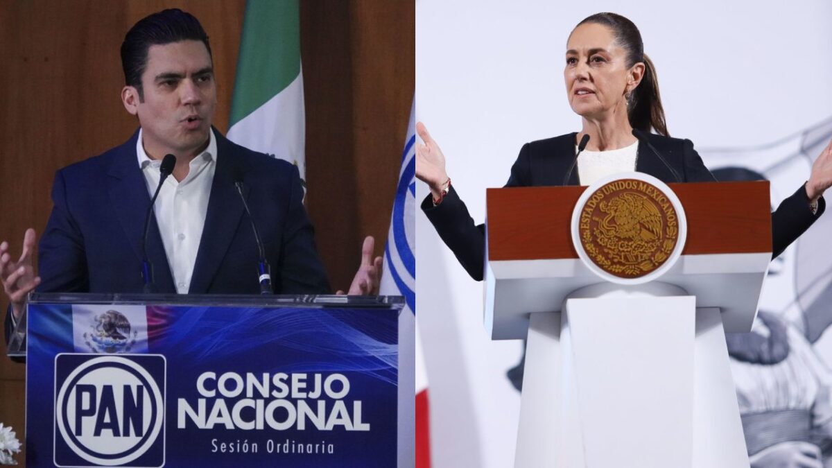 Jorge Romero presidente del Partido Acción Nacional (PAN) pidió consistencia a la presidenta Claudia Sheinbaum para afrontar los aranceles impuestos a México por Donald Trump