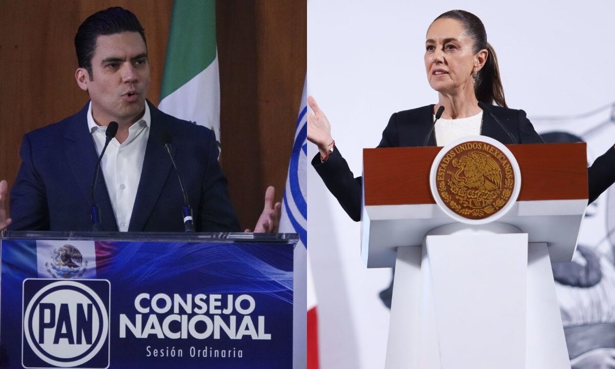 Jorge Romero presidente del Partido Acción Nacional (PAN) pidió consistencia a la presidenta Claudia Sheinbaum para afrontar los aranceles impuestos a México por Donald Trump