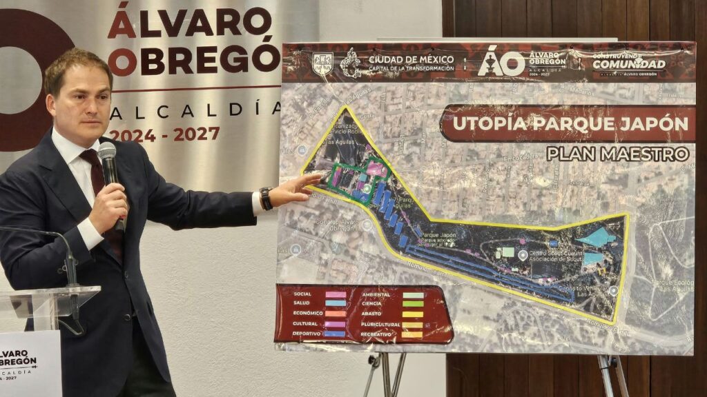 Presenta Álvaro Obregón proyecto de Utopía Parque Japón. Noticias en tiempo real