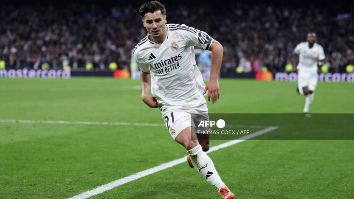 Con un gol de Brahim Díaz, el Real Madrid venció al Atlético en la ida de los octavos de final de la Champions League.