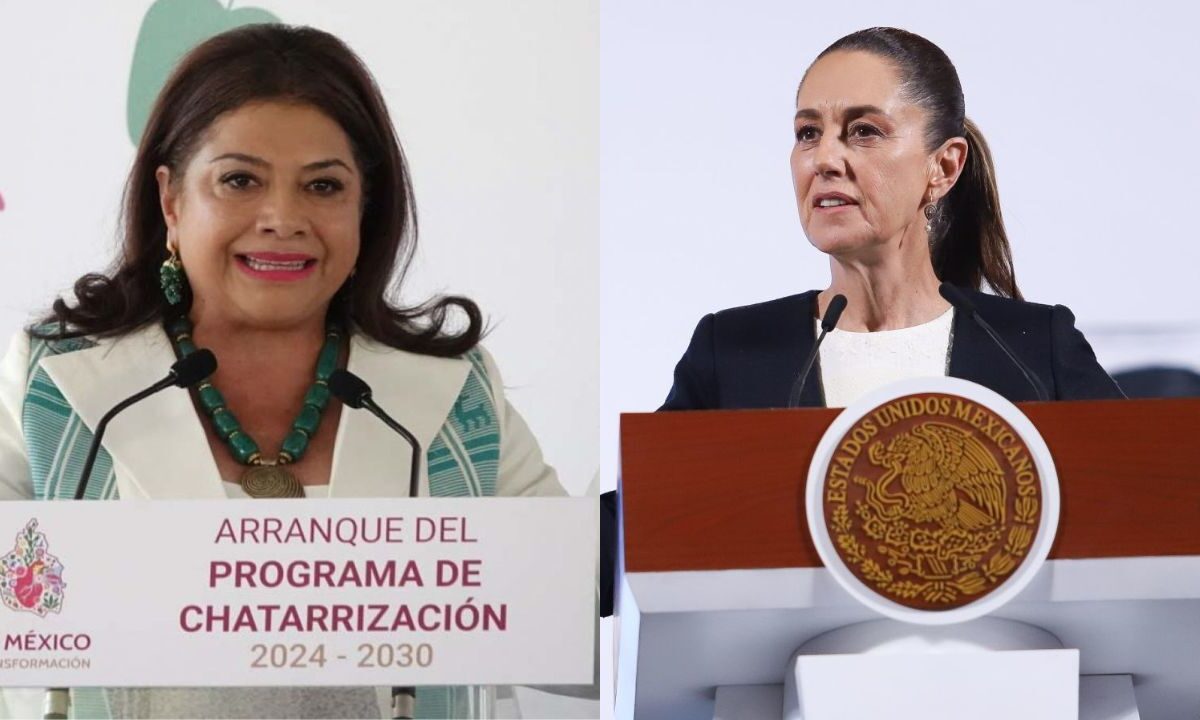 La jefa de Gobierno de la Ciudad de México, Clara Brugada, y la presidenta de México, Claudia Sheinbaum.