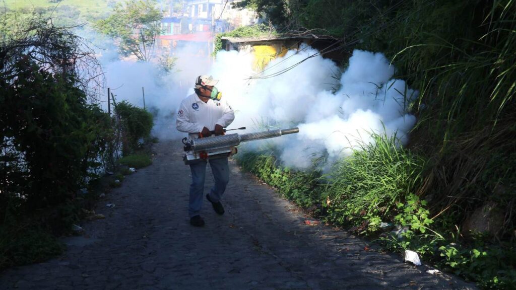 En diferentes regiones de México realizan fumigaciones para evitar la propagación del mosquito portador del dengue.