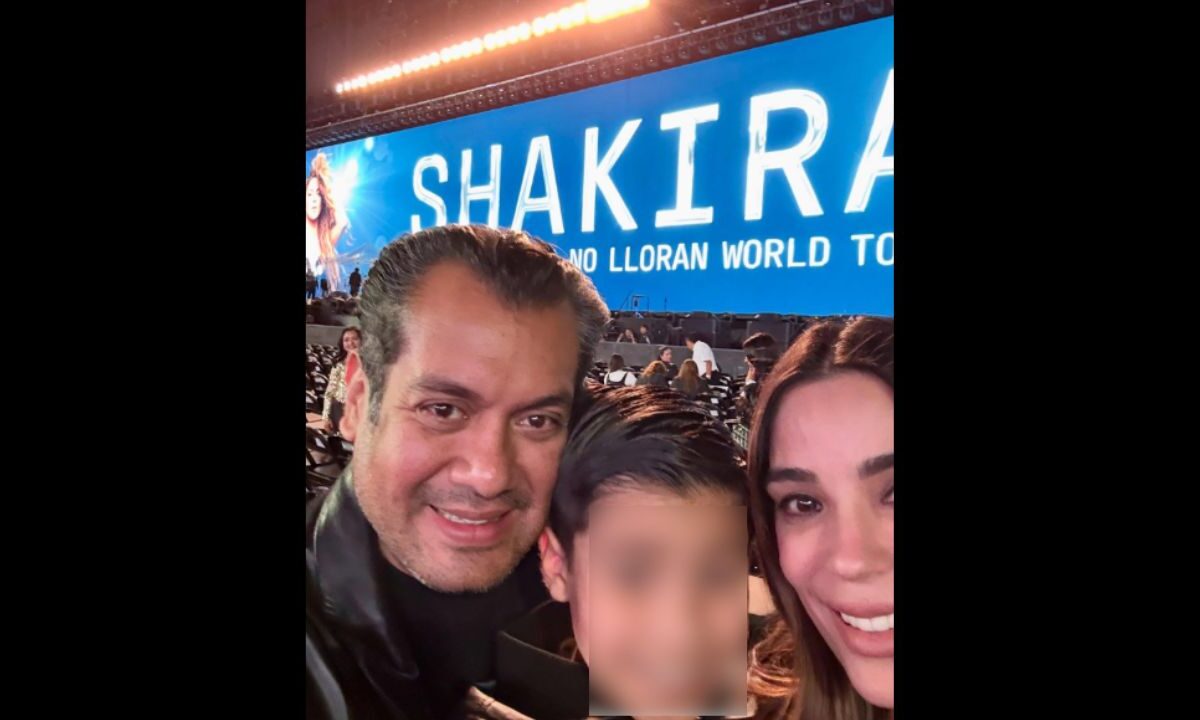 Sergio Gutiérrez Luna asiste con su familia al concierto de Shakira.