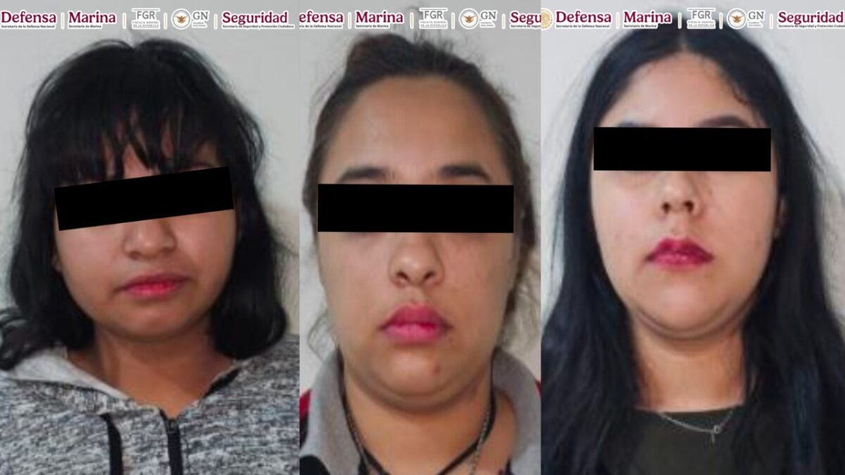 Tras cuatro cateos en dos municipios de Sinaloa quedaron detenidas tres mujeres en posesión de drogas y armas.