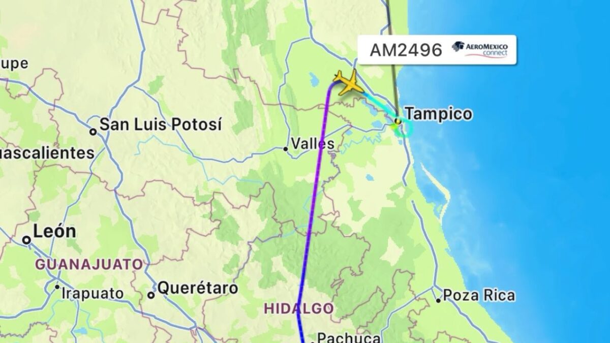 Aeronave realiza aterrizaje de emergencia en Tampico