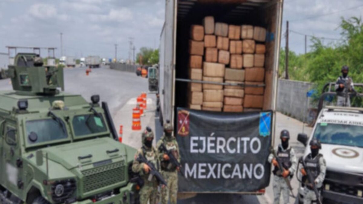 Ejército asegura toneladas de marihuana en Tamaulipas