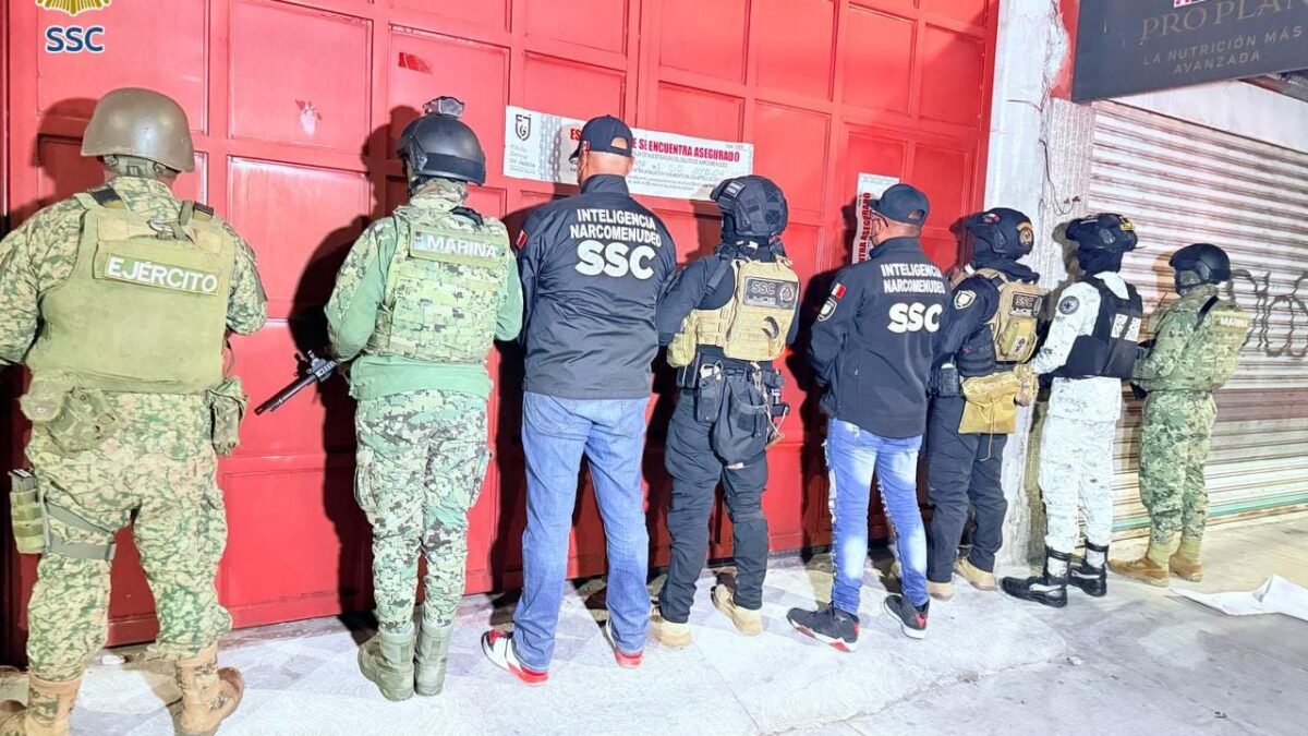Aseguran más de 20 kilos de marihuana en cateo en la Venustiano Carranza