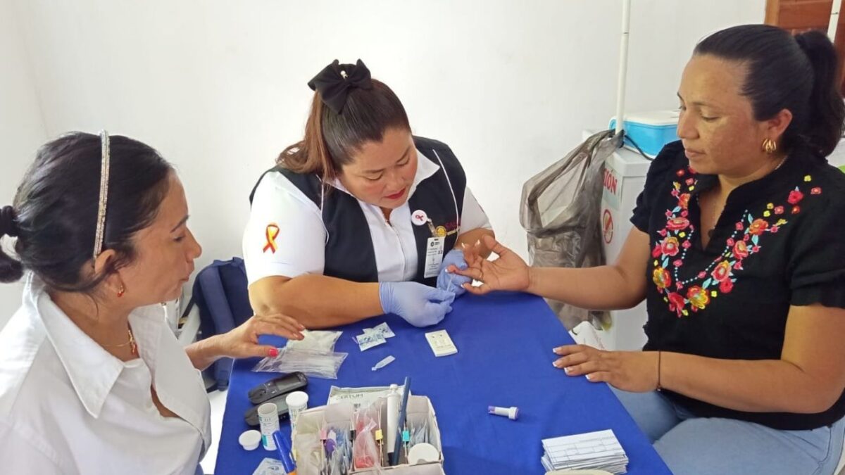 Como parte de las acciones de Salud en tu Barrio, se instalaron módulos de atención en la comunidad de Cerro de las Flores, Calakmul.
