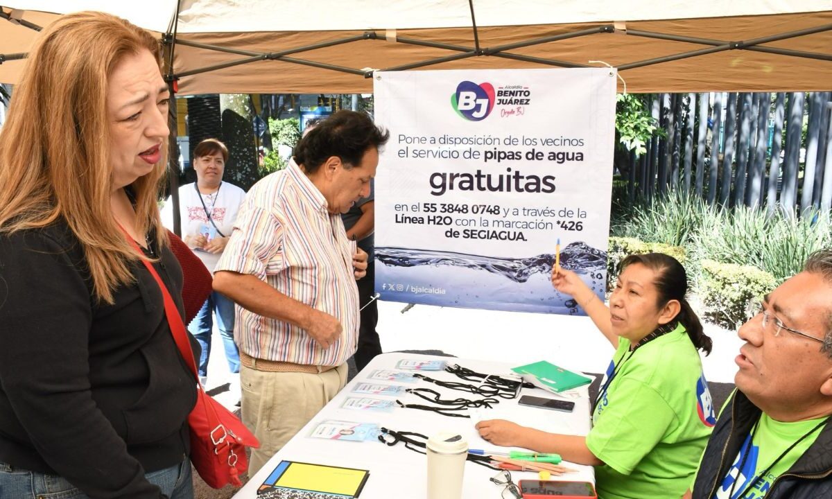 Atenderán la falta de agua en la alcaldía Benito Juárez