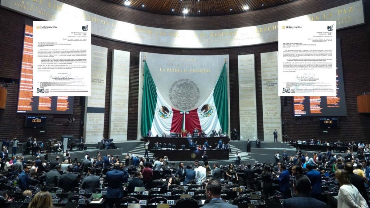 La Cámara de Diputados informó que recibieron dos iniciativas de la mandataria federal Claudia Sheinbaum.